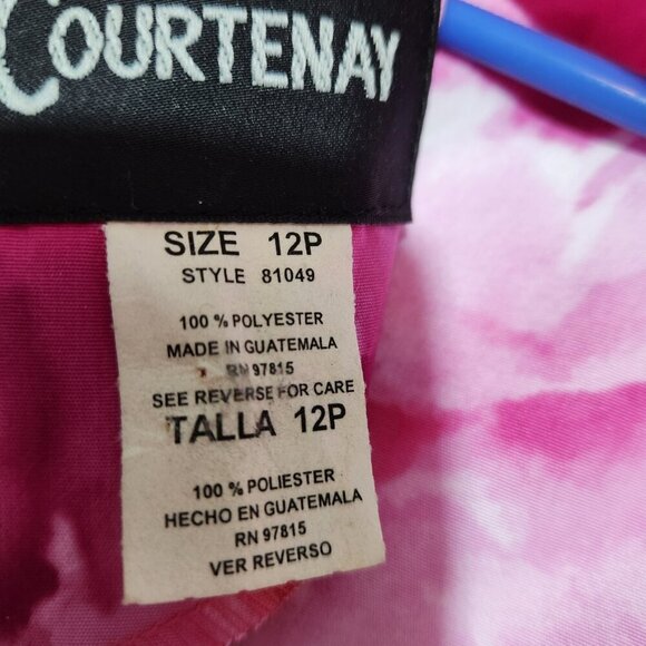 Courtenay vintage sleeveless floral print multicolored top 12P - Picture 4 of 6